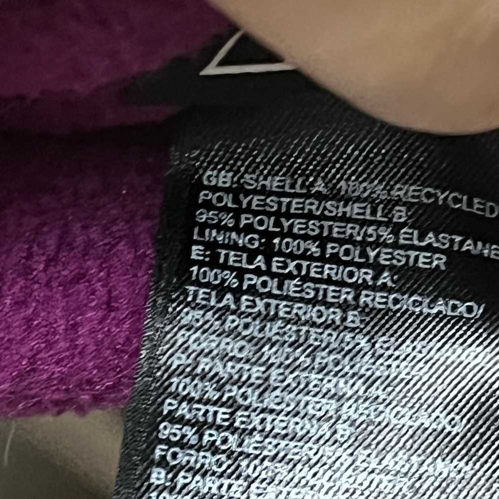 The North Face Purple Checkered Fleece Jacket - Picture 11 of 11